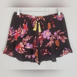 LDLA Floral Ruffle Flowy Shorts